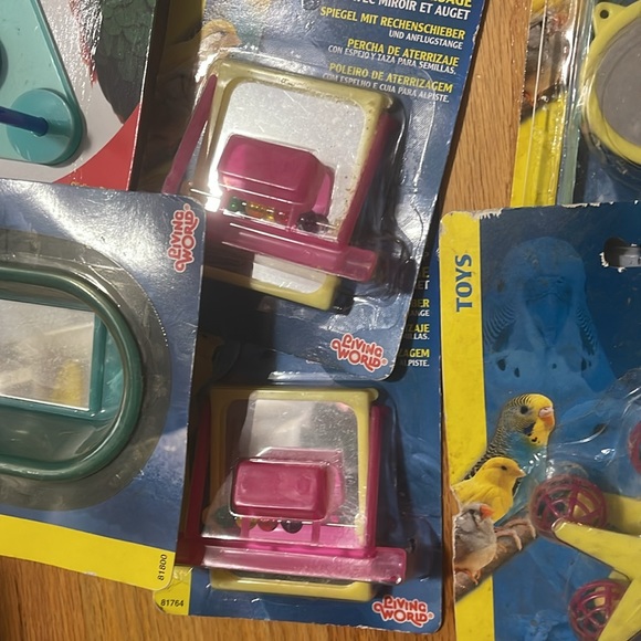 NWT lot bird parrot toys bath mirrors bottle beak block 8 9 pack pcs lot bundle - Picture 6 of 9